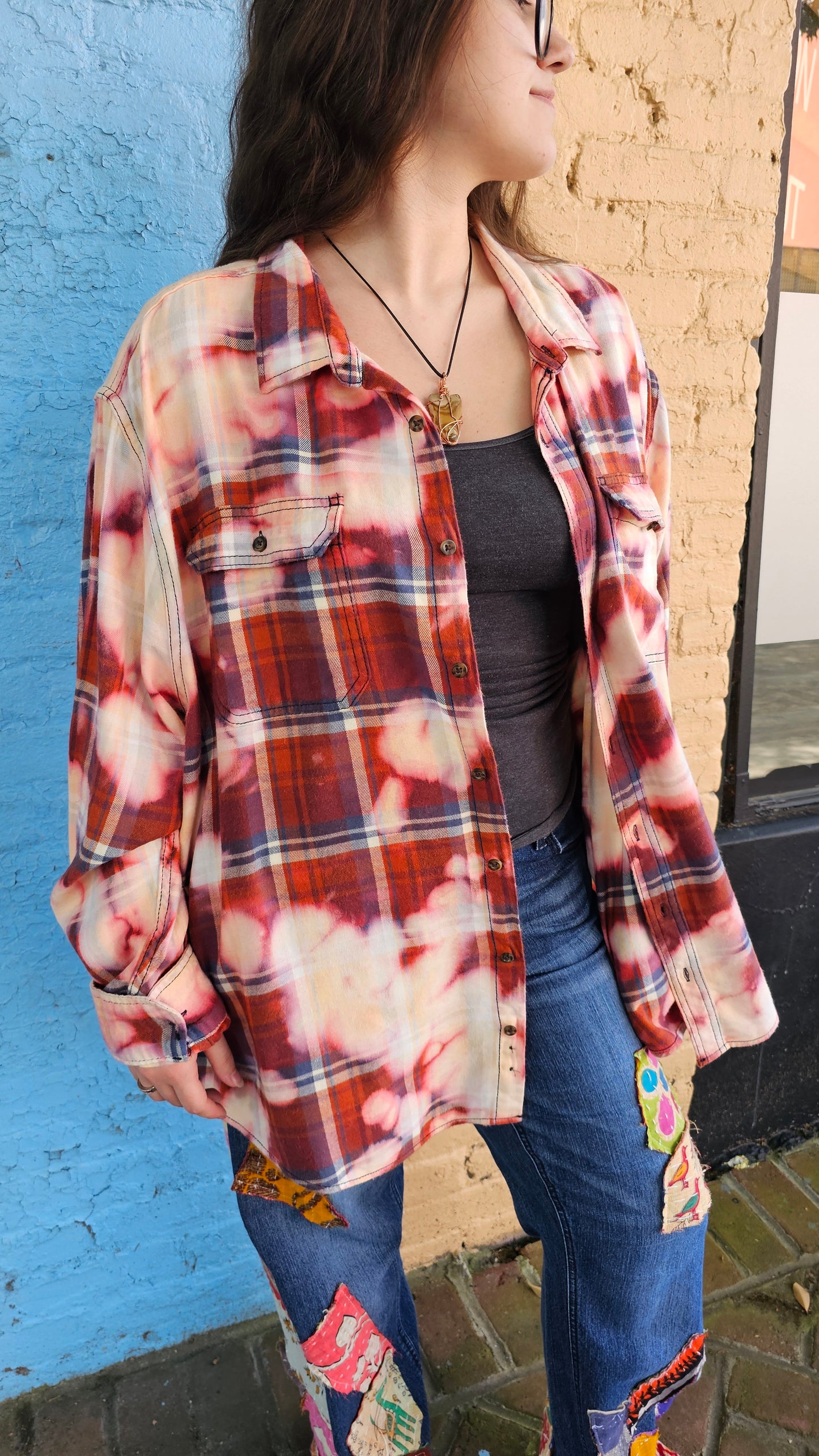 Metallica Upcycled Bleached Flannel size 3XL #1376