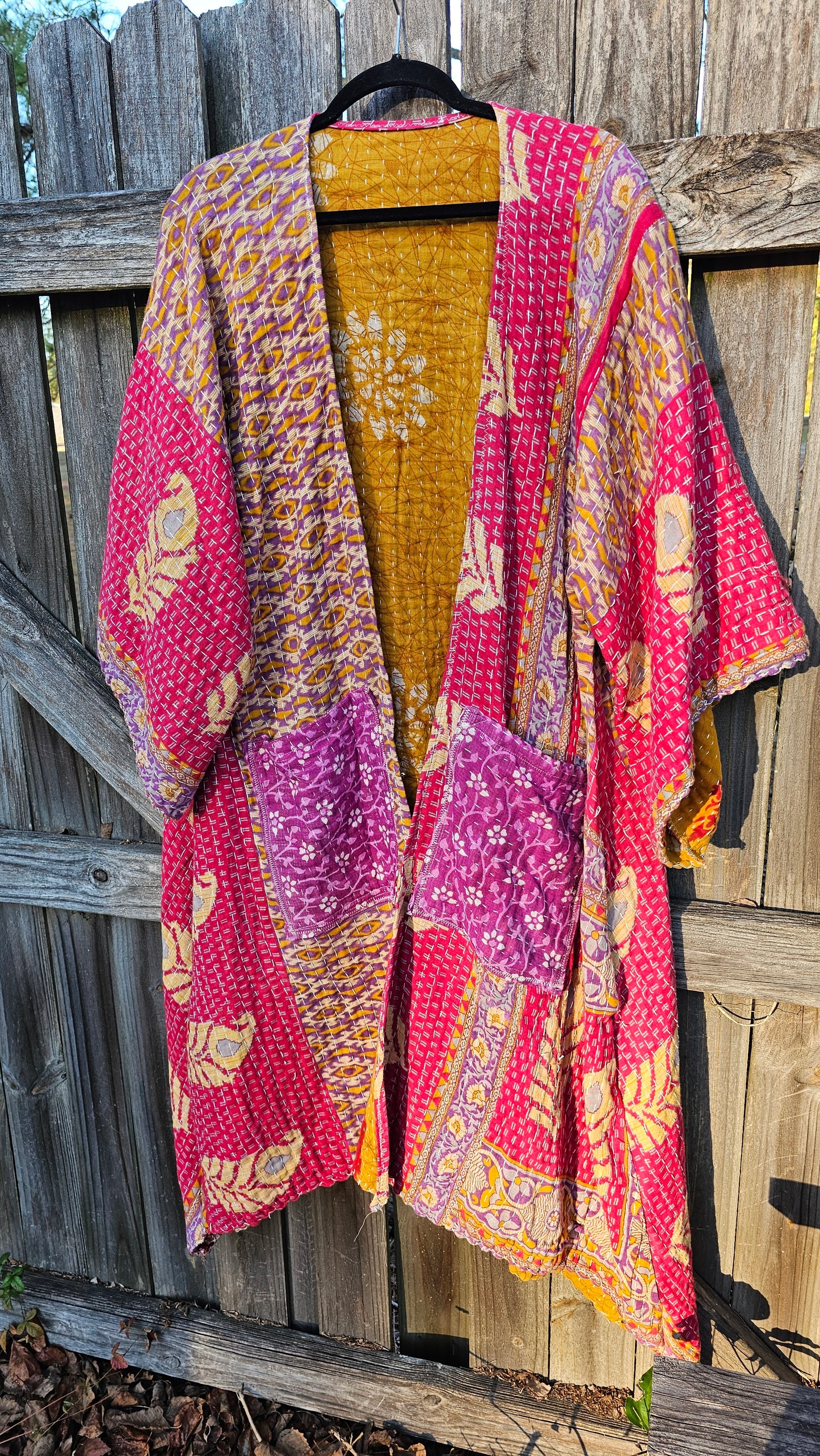 Kantha Kimono with pockets #1300