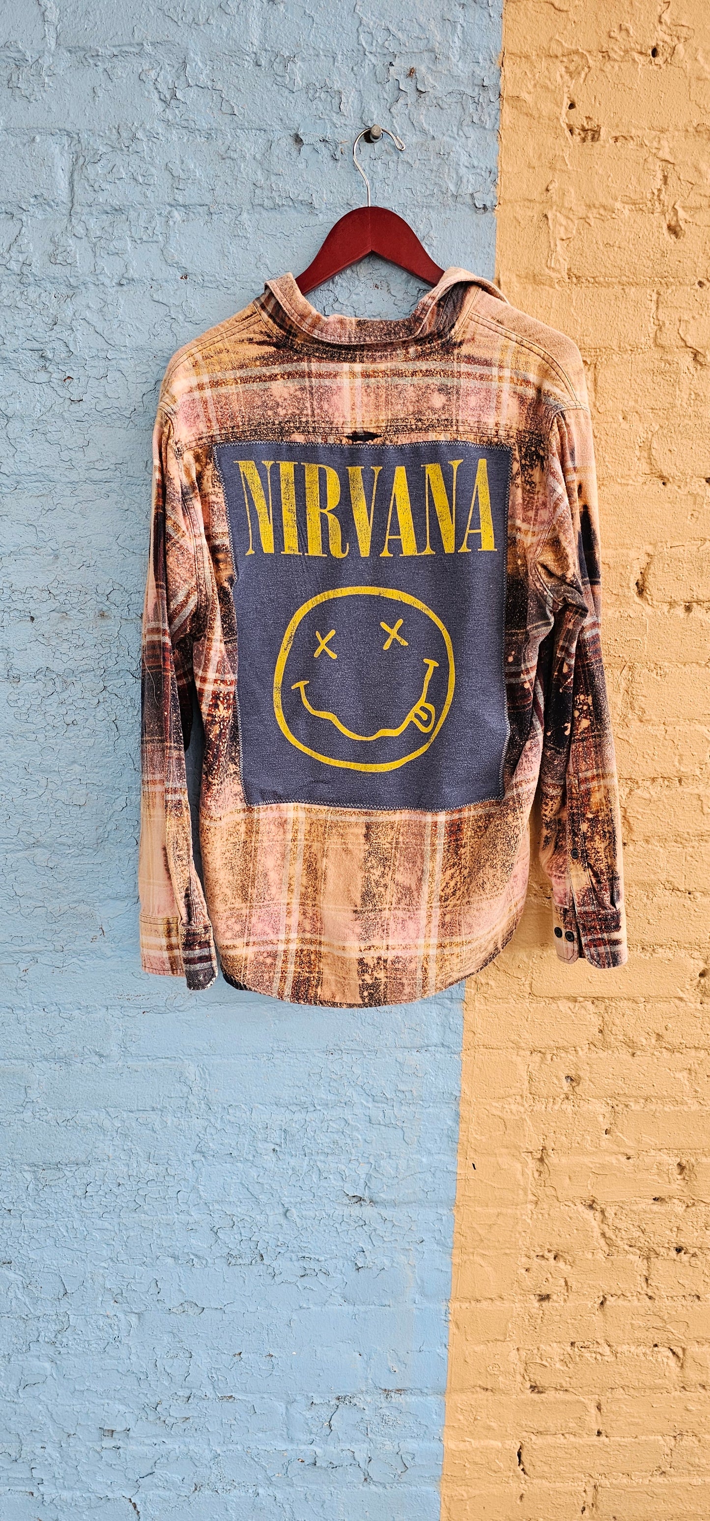 Nirvana Bleached Flannel size Large