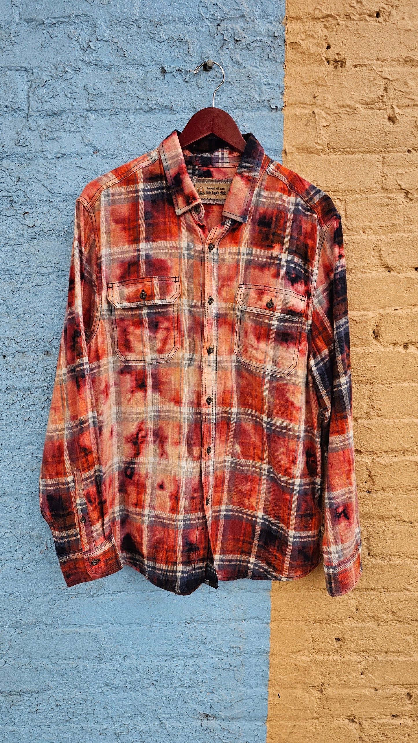 Billy Strings Gild the Lily Bleached Flannel size LARGE