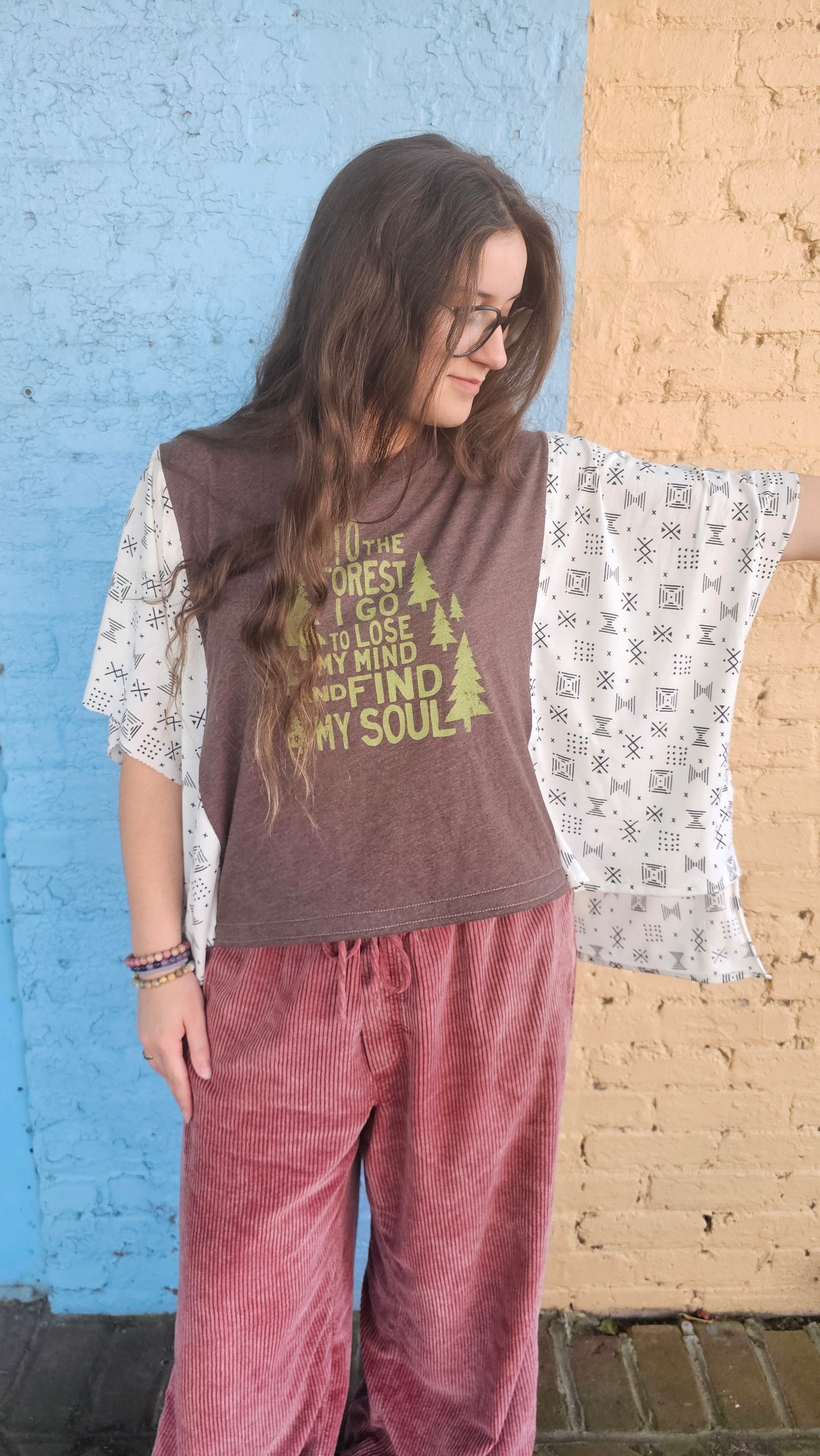 Into the Forest I Go Diva Flow Top #1383